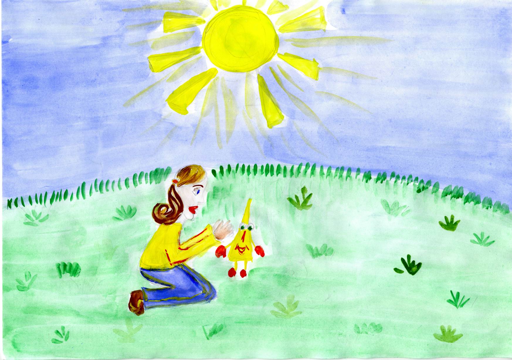 Летний солнечный день рисунок. Рисунок лето. Летние рисунки. Детские рисунки Солнечный день. Рисунок на тему Здравствуй лето.